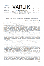 Varl�k Dergisi - Say� 154