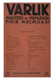 Varl�k Dergisi - Say� 177