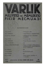 Varl�k Dergisi - Say� 179