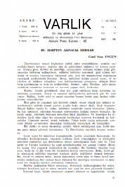Varl�k Dergisi - Say� 196