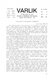 Varl�k Dergisi - Say� 197