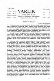 Varl�k Dergisi - Say� 203