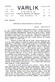 Varl�k Dergisi - Say� 240