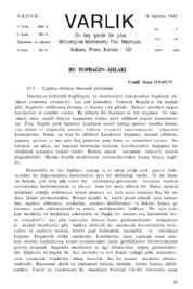 Varl�k Dergisi - Say� 243
