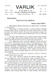 Varl�k Dergisi - Say� 250