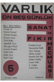 Varl�k Dergisi - Say� 5