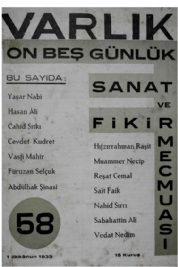 Varl�k Dergisi - Say� 58