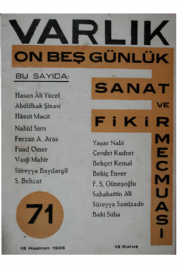 Varl�k Dergisi - Say� 71