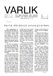 Varl�k Dergisi - Say� 73