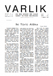 Varl�k Dergisi - Say� 74