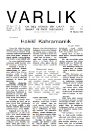 Varl�k Dergisi - Say� 75